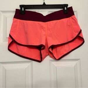 Lululemon Run Hi-LowSpeed Shorts Flash Light are a size 6.
